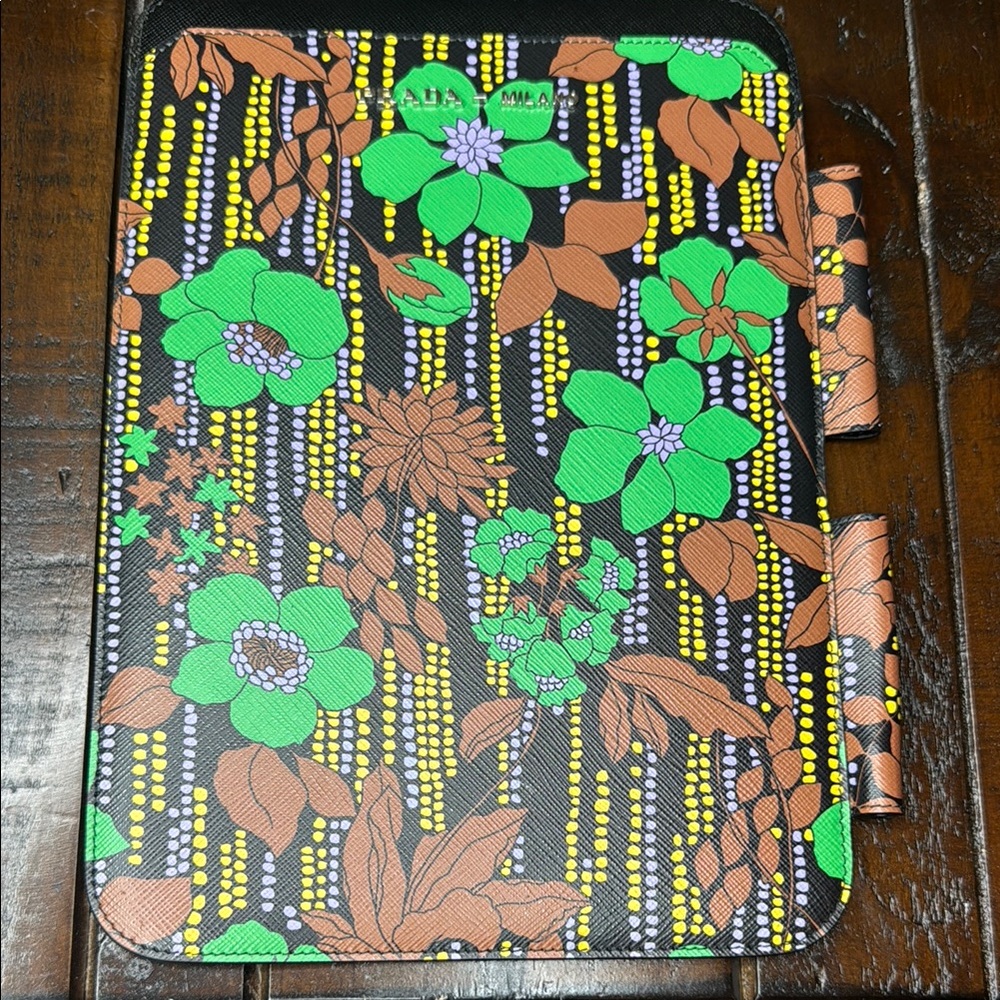 Prada Saffiano Flower Ipad/ Tablet Case